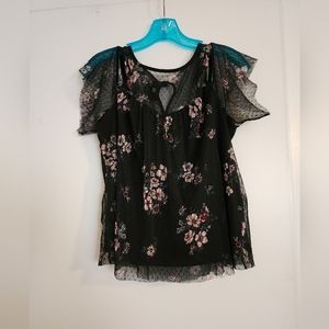 IZ Byer Open Shoulder Blouse